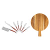 French Home Laguiole Cheese Knives and Spreaders with Pakkawood Handles and Serving Board