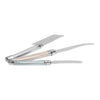 French Home 3-Piece Laguiole Cheese Knife Set with Mother of Pearl Handles