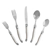 French Home 20-Piece Laguiole Flatware Set, Service for 4, Pewter