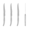 French Home Laguiole Connoisseur 4-Piece Steak Knife Set with Stainless-Steel Handles