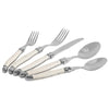 French Home Laguiole Connoisseur 20-Piece 18/10 Stainless-Steel Flatware Set with Ivory-Colored Handles