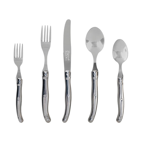 French Home Laguiole Connoisseur 20-Piece 18/10 Stainless-Steel Flatware Set