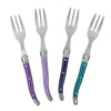 French Home Set of 4 Cake Forks - Plum Rose