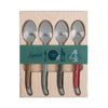 French Home Set of 4 Coffee Spoons - Holly Berry