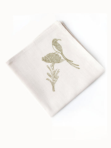 French Home Set of 4 Sugarbird Napkins - Sage