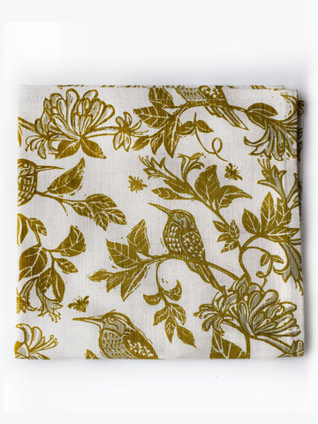 French Home Set of 4 Honeysuckle Napkins - Chartreuse