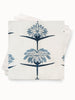 French Home Set of 4 Tropical Garden Napkins – Indigo and Sky