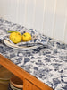 French Home Honeysuckle Table Runner - Indigo