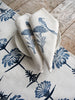 French Home Tropical Garden Table Runner - Indigo and Sky