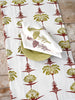 French Home Tropical Garden Table Runner - Crimson and Chartreuse