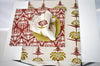 French Home Tropical Garden Table Runner - Crimson and Chartreuse