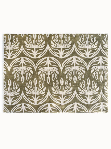 French Home Set of 4 Botanical Placemats - Sage
