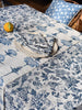 French Home Honeysuckle 59" x 78" Tablecloth - Indigo