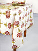 French Home Tropical Garden 59" x 118" Tablecloth - Crimson & Chartreuse