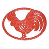 Chasseur 11-inch Flame Red Cast Iron Rooster Trivet