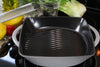 Chasseur Carronde 10-inch Grill Pan, Grey and Black