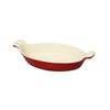 Chasseur French Enameled Cast Iron 11-inch Oval Casserole, Red-CI_3602R