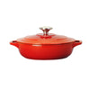 Chasseur French Enameled Cast Iron Braiser with Lid, 1.4-quart, Red (CI_4920R)