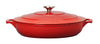 Chasseur French Enameled Cast Iron Braiser with Lid, 2.6-quart, Red