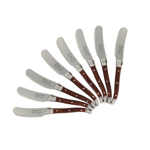 French Home Laguiole Spreaders, Set of 8, Pakkawood