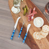 French Home Jubilee Cheese Knife, Spreader and Fork Set - Shades of Denim