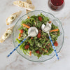 French Home Jubilee "Shades of Denim" Salad Servers and Coastal Salad Bowl