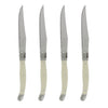 French Home Set of 4 Laguiole Faux Ivory Steak Knives