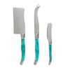 French Home Laguiole Set of 3 Cheese Knives - Turquoise