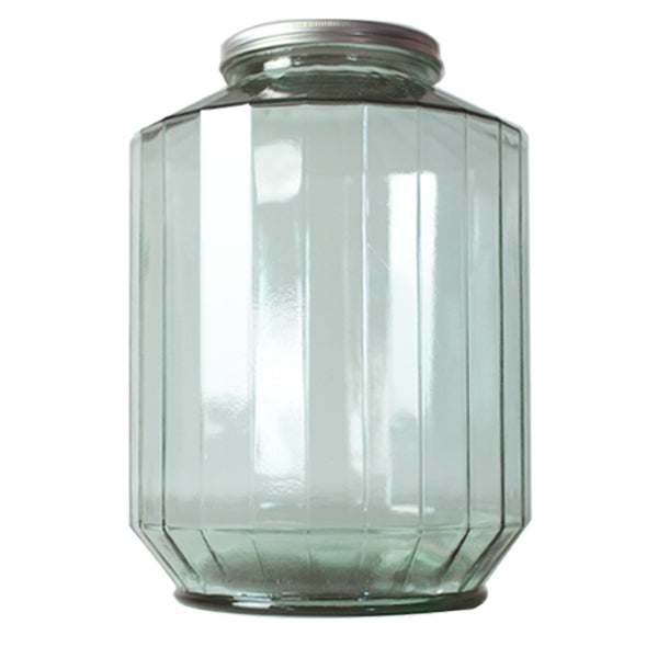 French Home Recycled Glass 12 qt. Storage Jar