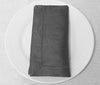 French Home Linen Set of 6 Renaissance Napkins - Dark Grey