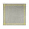 French Home Linen 71" x 71" Arboretum Tablecloth -  Grey and Chartreuse
