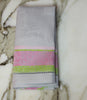 French Home Linen Set of 6 Cleopatra Napkins - Chartreuse, Rose, and Pale Lavender