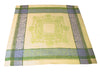 French Home Linen Set of 6 Cleopatra Napkins - Chartruse, Green, Grey