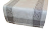 French Home Linen 20" x 68" Cleopatra Table Runner - Shades of Grey