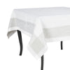 French Home Linen 71" x 100" Paris Tablecloth - White and French Grey