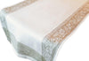 French Home Linen 20" x 68" Versailles Table Runner - White & Beige