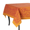 French Home Linen 71" x 124" Renaissance Tablecloth - Warm Sienna and Saffron