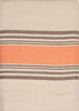 French Home Linen 68" x 100" Boulevard Tablecloth - Tan, Terracota and Chocolate